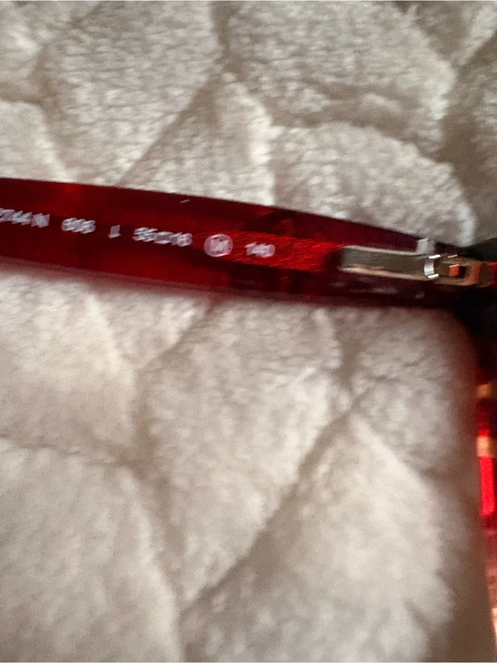 Longchamp (prescription) Translucent Red Tortoiseshell Eyeglasses